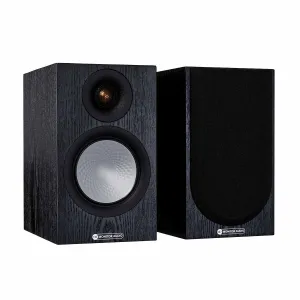 Monitor Audio OPEN BOX Silver 50 7G Bookshelf Speakers - Pair - Black Oak - Excellent Condition