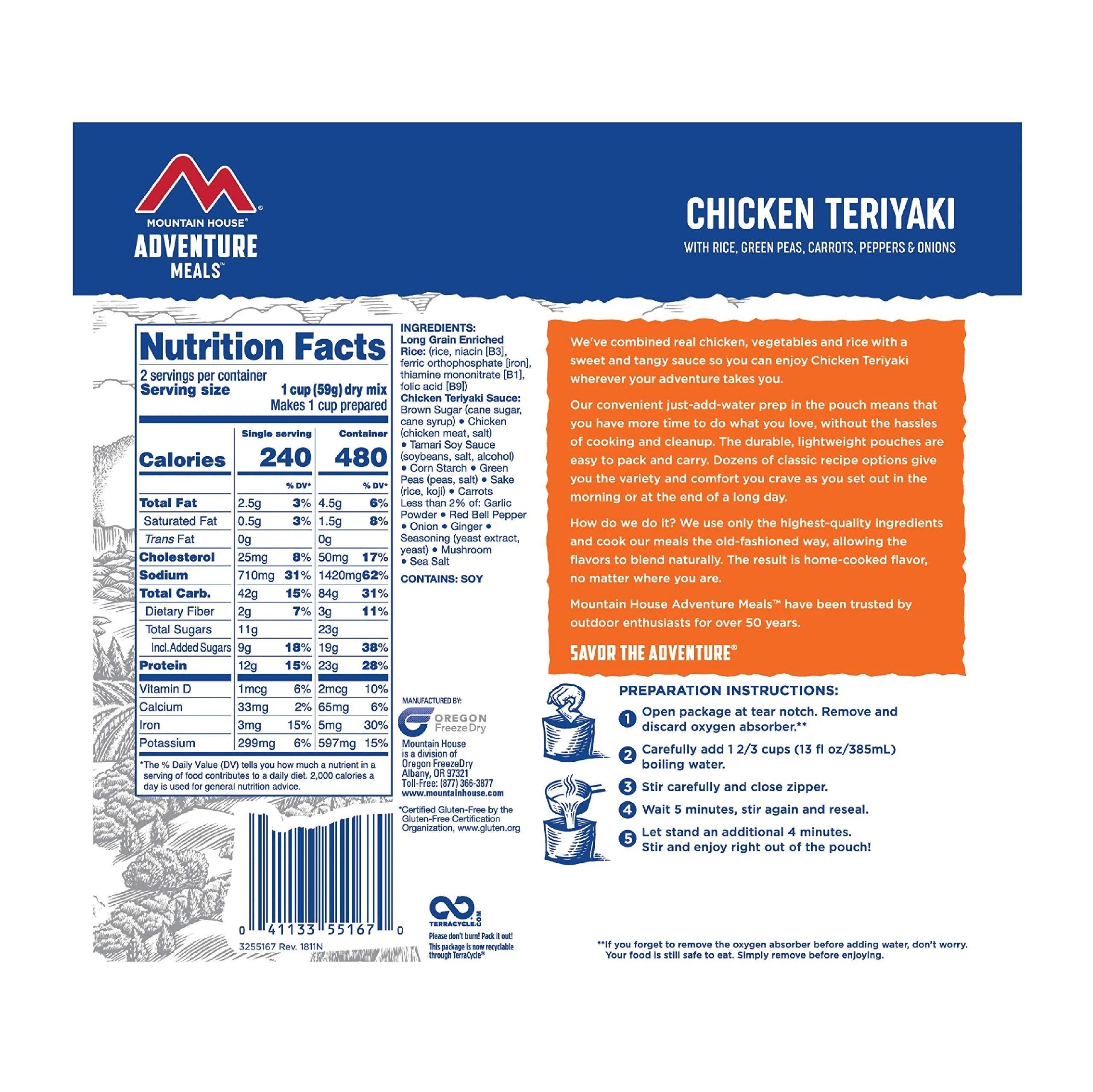 Mountain House - Chicken Fried Rice Pouch - 4 Pack