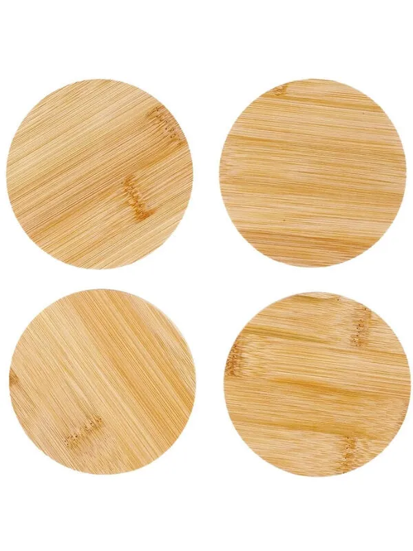 Natural Bamboo Coaster - Set of 4