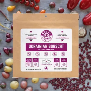 Nomad Nutrition - Ukrainian Borscht - Plant-Based Dehydrated Meal - Single Pack