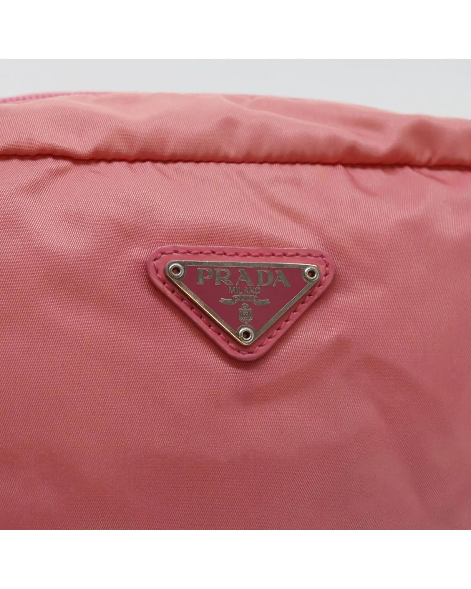 Nylon Pink Pouch - Italian Made Luxury Accessory