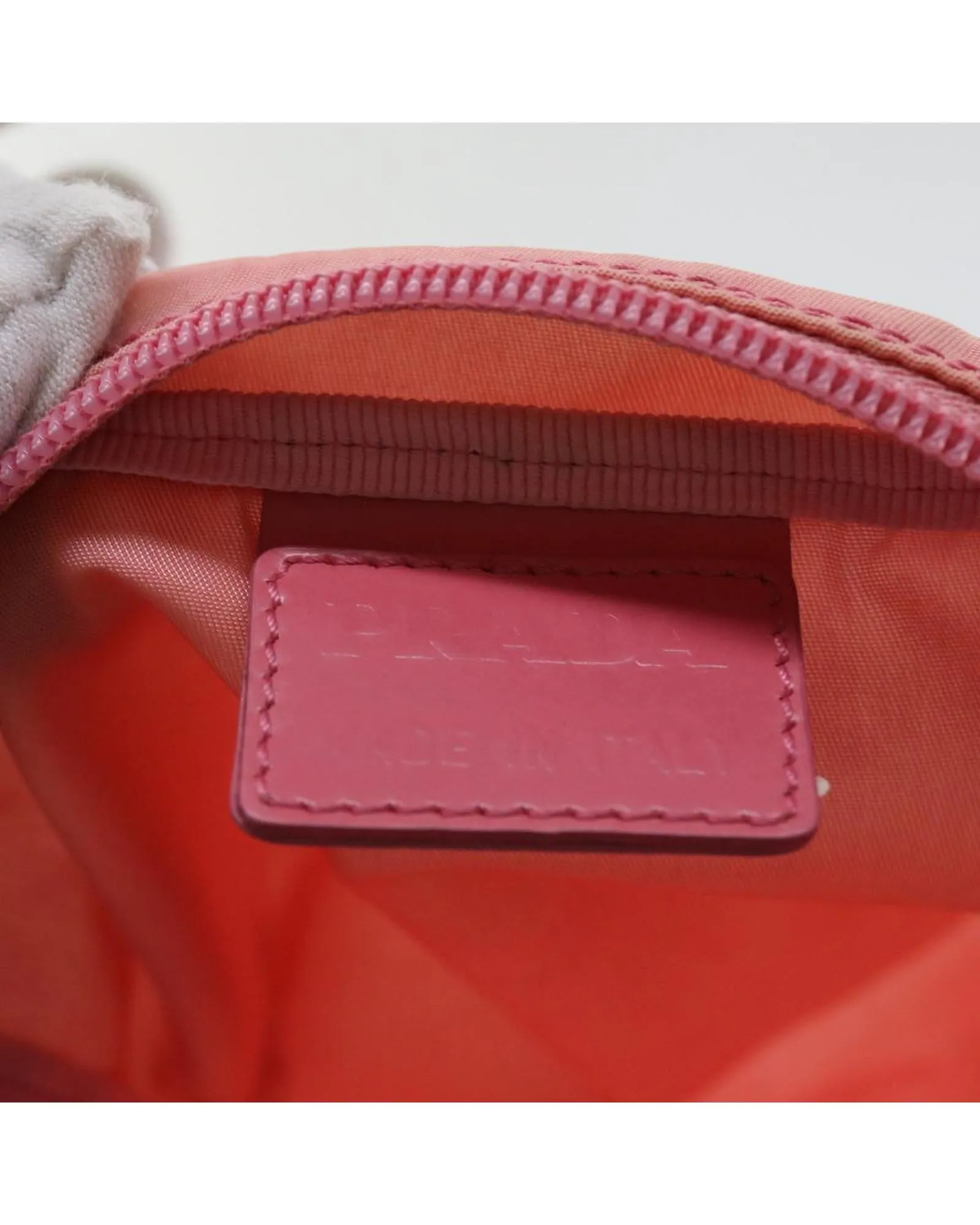 Nylon Pink Pouch - Italian Made Luxury Accessory