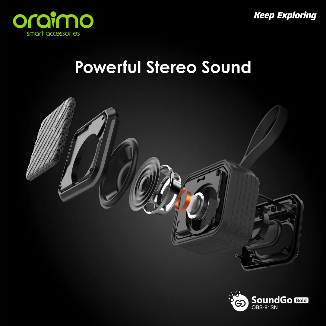 oraimo SoundGo-Bold 5W Portable Wireless Bluetooth Speaker - Online Exclusive