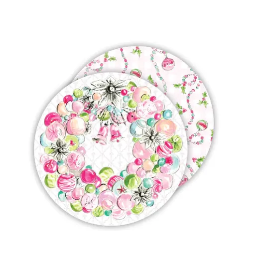 ORNAMENT WREATH PAPER COASTER