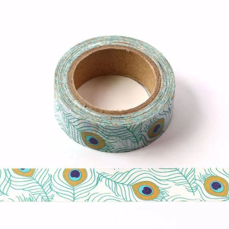 Peacock Feather Washi Tape