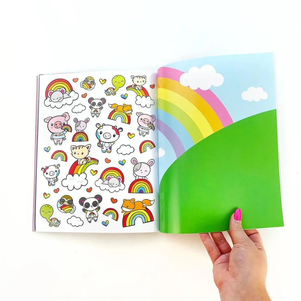 Pipsticks Draw-Along Rainbow Sticker Book