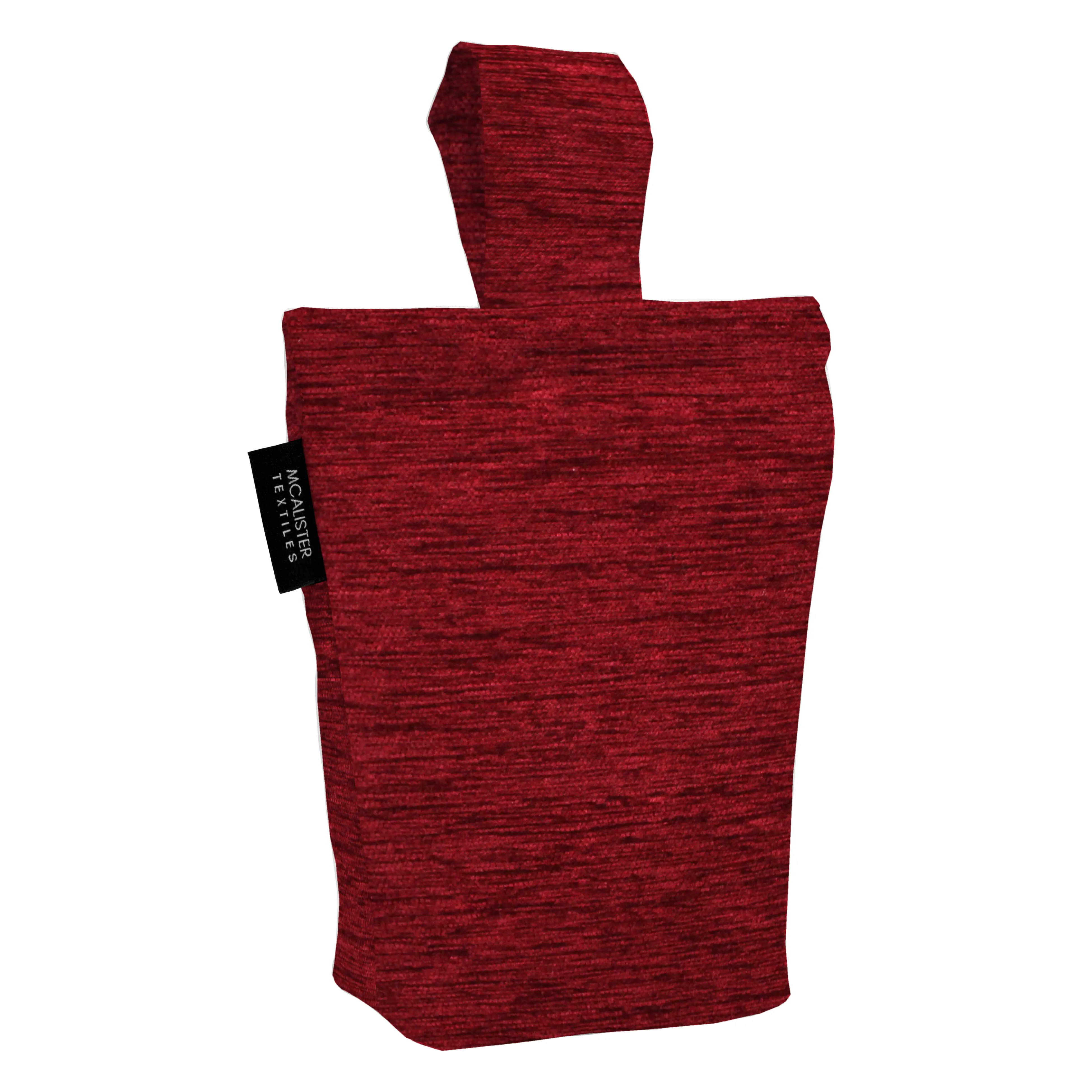 Plain Chenille Red Door Stop