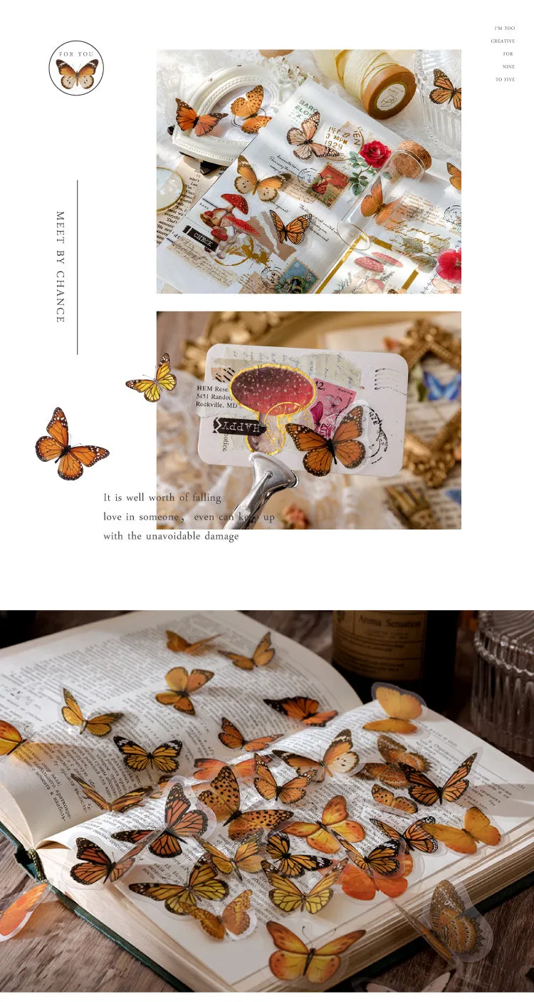 Poppy Crafts Butterfly Nature Sticker Pack - Purple