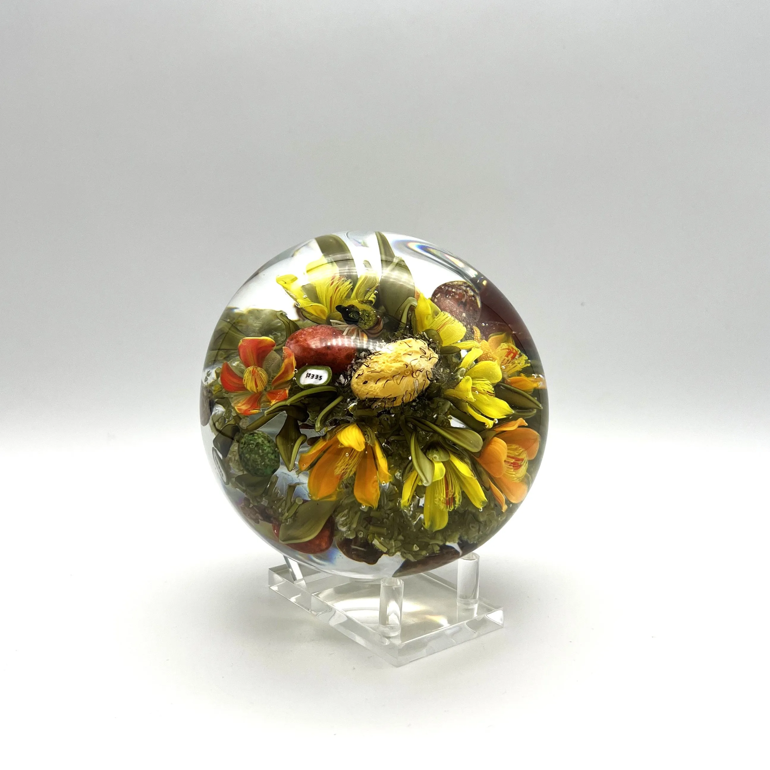 "Emily Dickinson's Garden" Paperweight 2024 by Paul Stankard