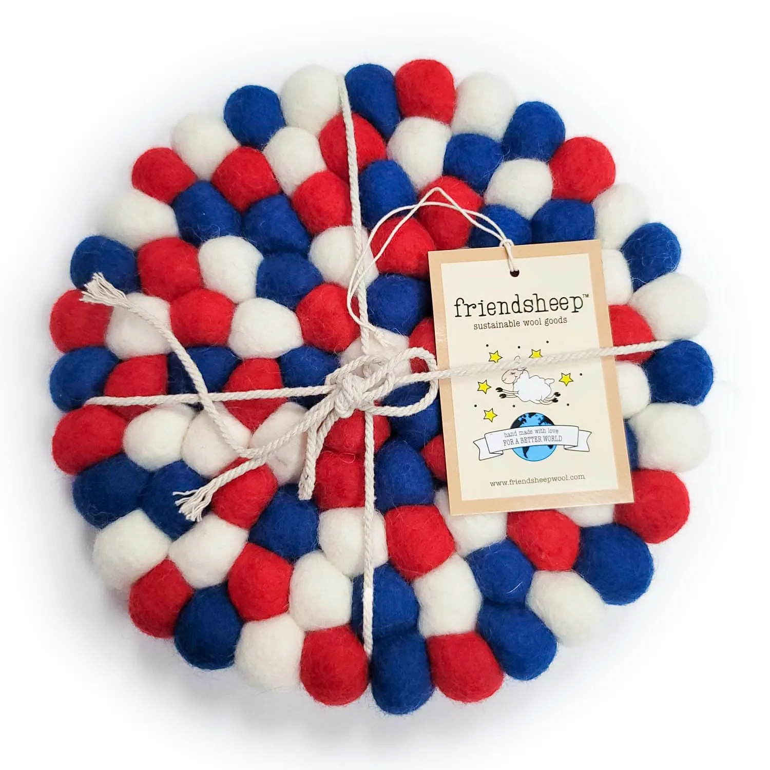 Red White and Blue Eco Coasters