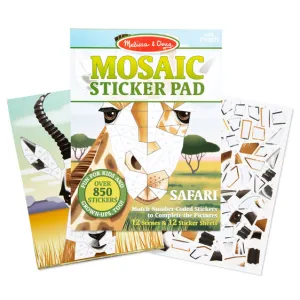 Safari Animals Mosaic Sticker Pad