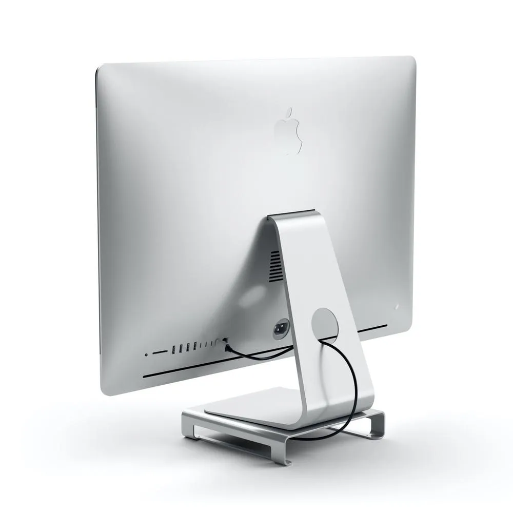 Satechi Aluminium Monitor Stand Hub for iMac - Silver