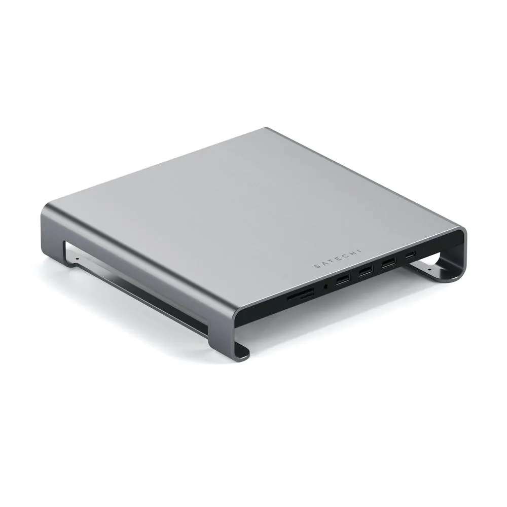 Satechi Aluminium Monitor Stand Hub for iMac - Space Grey