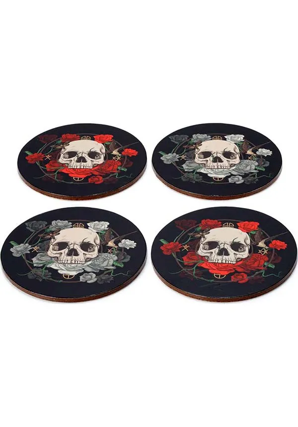 Skulls & Roses | CORK COASTERS