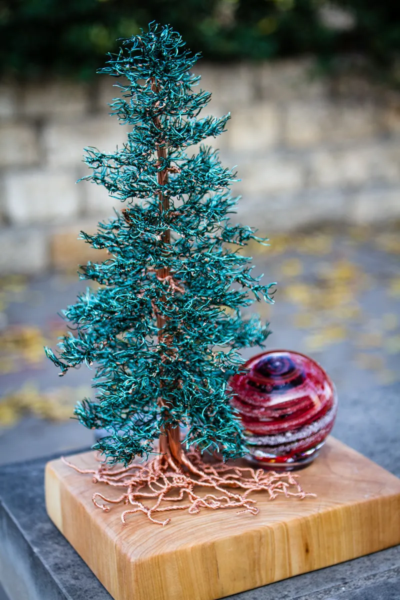 Spruce Tree of Life with Tranquil Swirl Orb