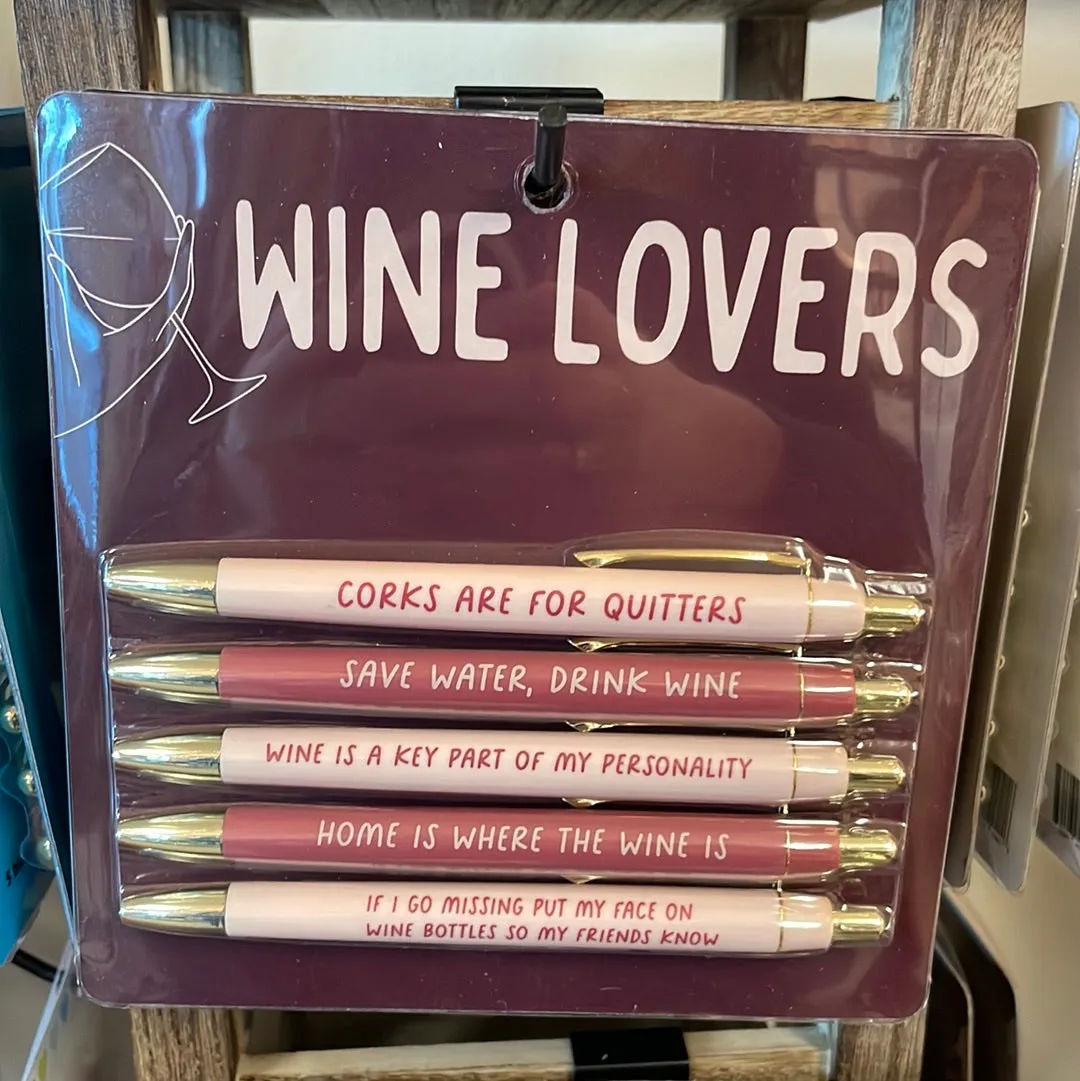 Wine Lovers Pen Set