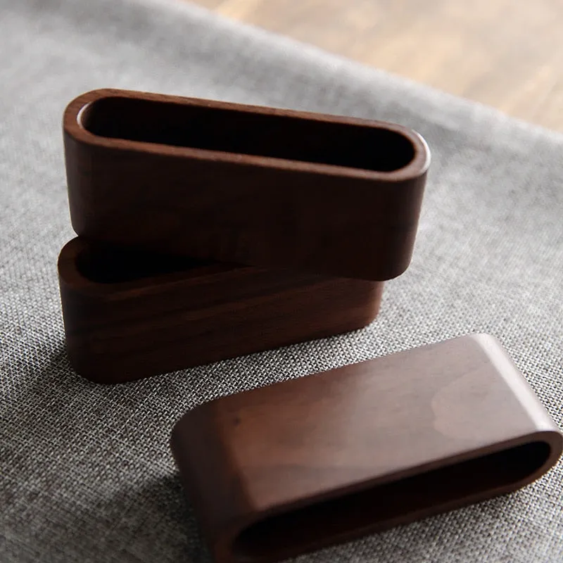 Wooden Office Card Holder