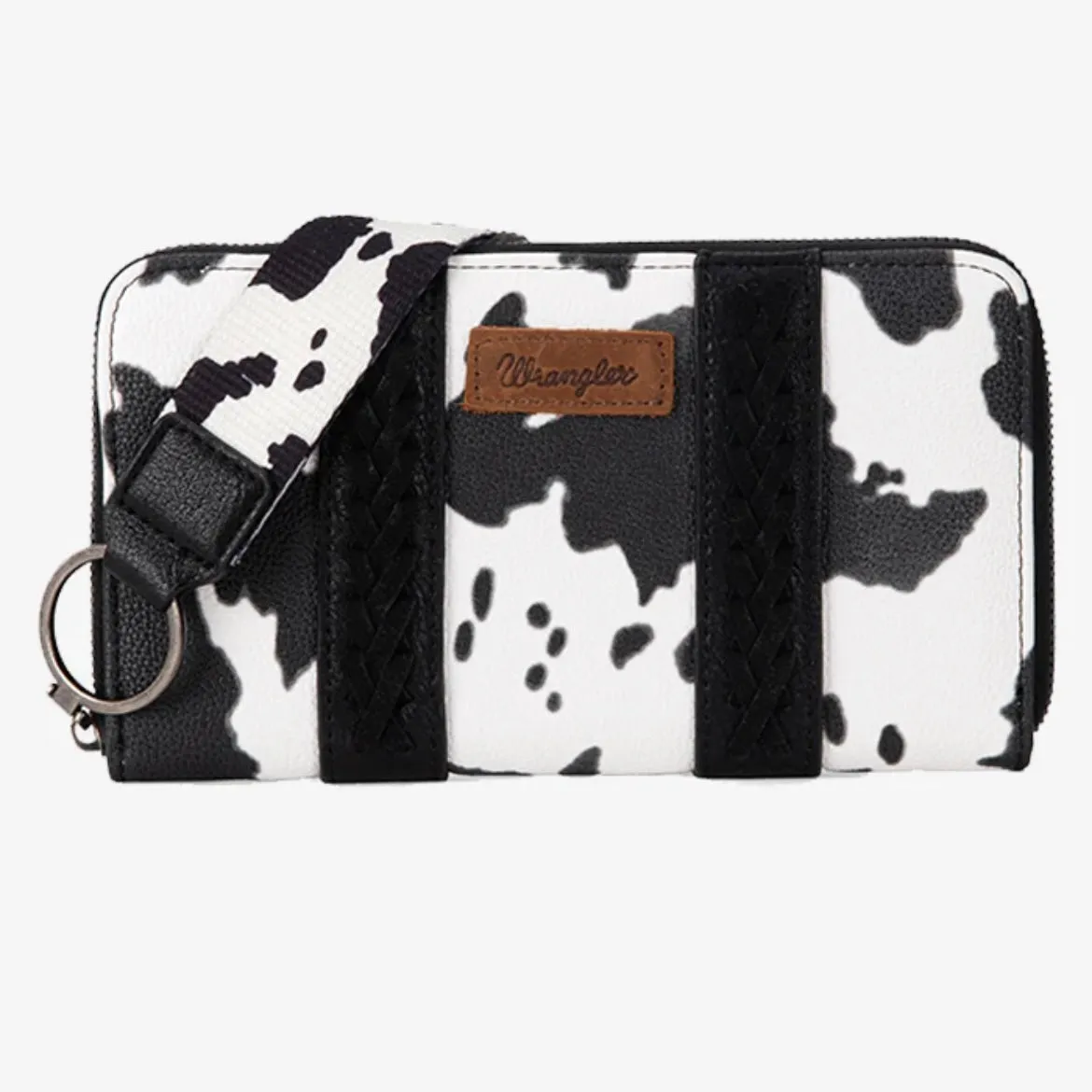 Wrangler Cow Print Wallet -Black